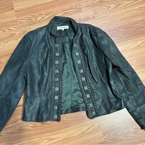 Double D Ranch Studded Leather Jacket